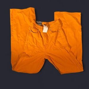 H&M Bright Orange High Rise Jeans
